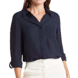 NWT Women's Navy Blouse